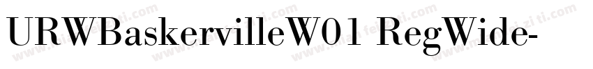 URWBaskervilleW01 RegWide字体转换